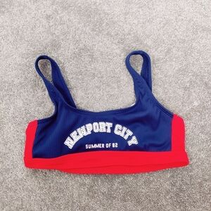 Zara Girl's Bikini Top Size 9 10 Years Newport City Summer of 82 Y2K Nautical